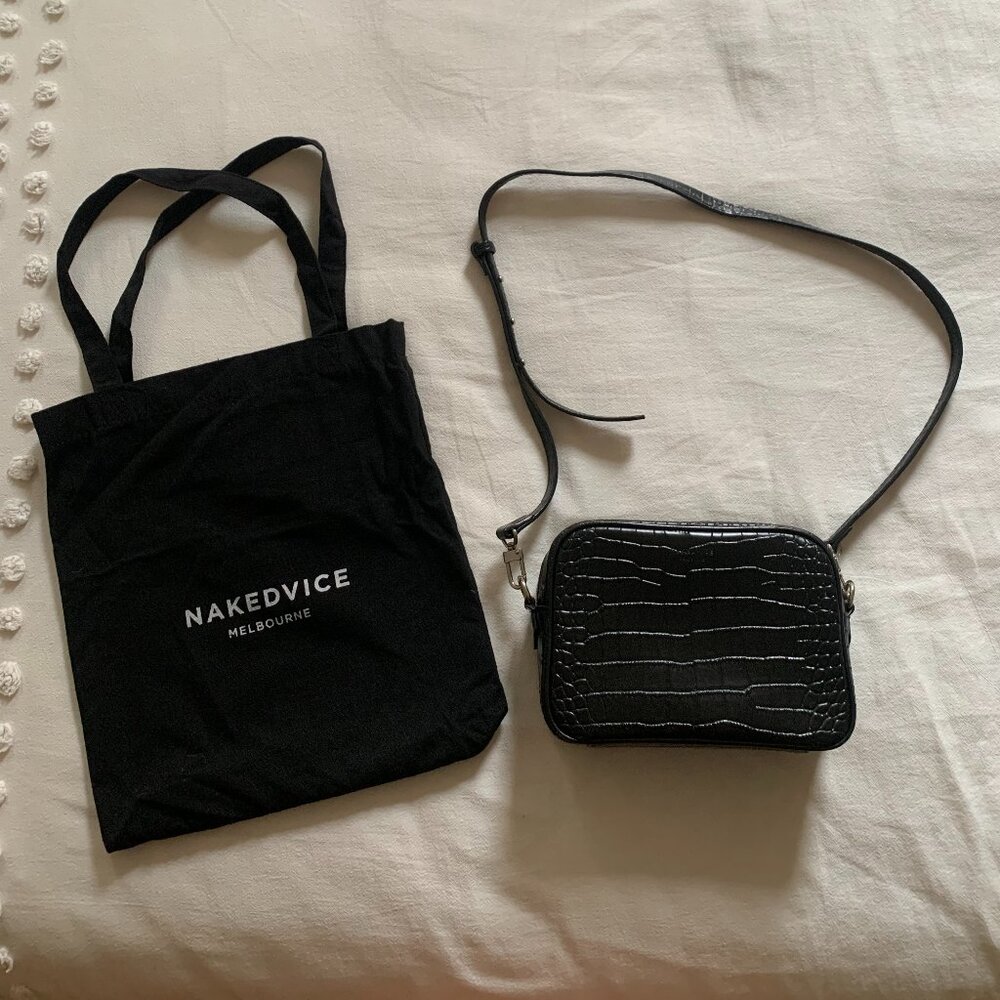 NAKEDVICE Princess Polly Cross-body Croc Bag